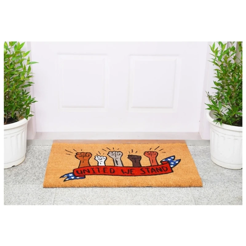 Outdoor United We Stand Patriotic Doormat