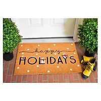 Happy Holidays Snowmen Doormat