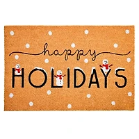 Happy Holidays Snowmen Doormat