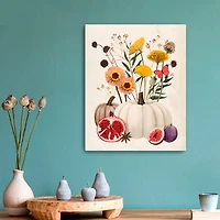 Pomegranate Harvest Canvas Wall Plaque