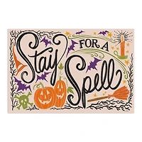 Stay For A Spell Halloween Wall Plaque