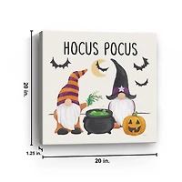 Hocus Pocus Gnome Halloween Wall Plaque