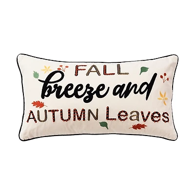Fall Breeze Autumn Leaves Harvest Throw Pillow