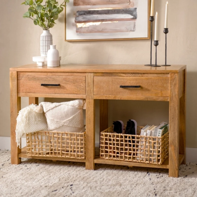 Easton Mango Wood Console Table