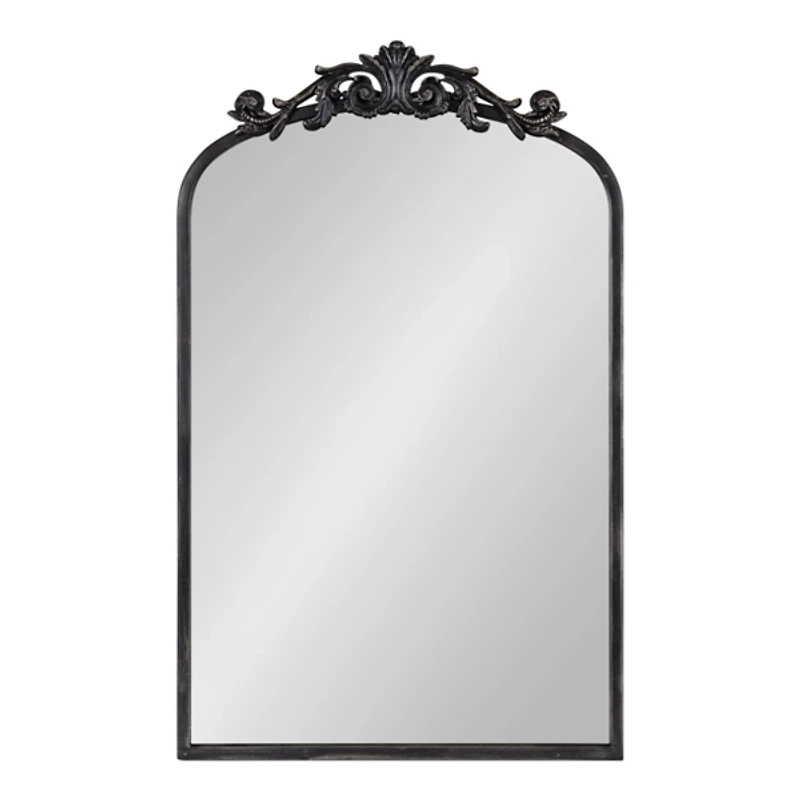 Black Arendahl Arched Mirror, 19x31 in.