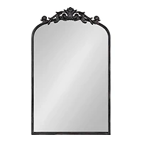 Black Arendahl Arched Mirror, 19x31 in.