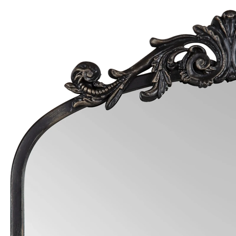 Black Arendahl Arched Mirror, 19x31 in.