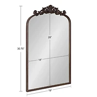Bronze Arendahl Arched Mirror, 19x31 in.