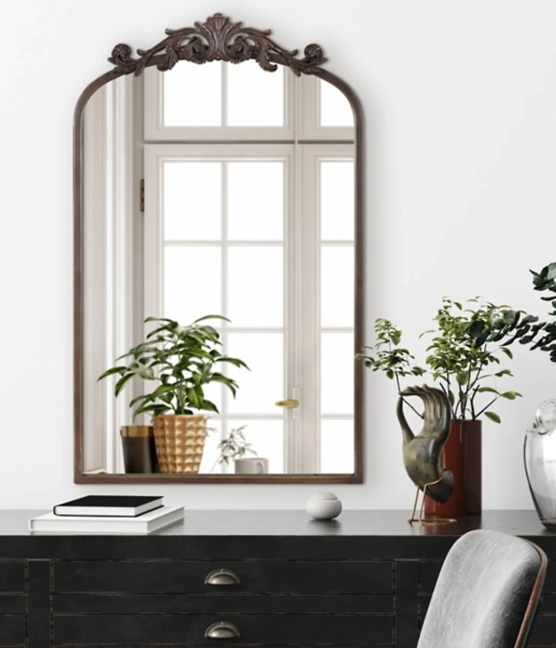Bronze Arendahl Arched Mirror, 19x31 in.