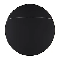 Round Walnut Wood Hutton Mirror