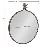 Bronze Metal Yitro Wall Mirror