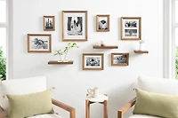 Natural 10-pc. Gallery Wall Frame and Shelf Set