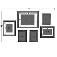 Brown and Gray 6-pc. Gallery Wall Frame Set