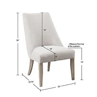 Ivory Martha Stewart Dining Chairs, Set of 2