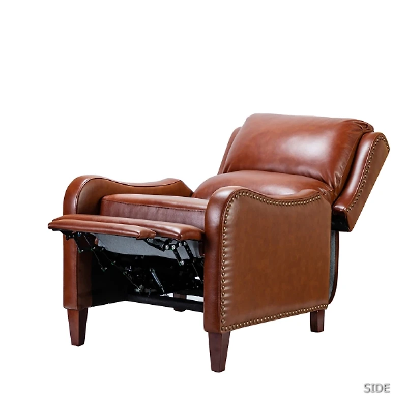 Arturo Brown Leather Wingback Recliner