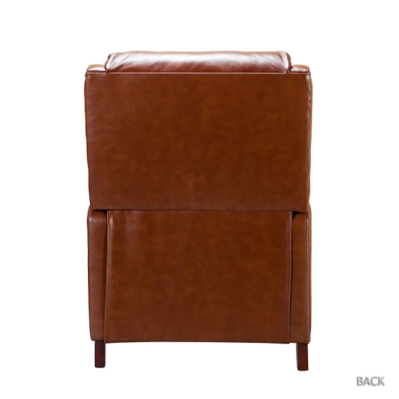 Arturo Brown Leather Wingback Recliner