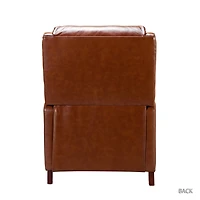 Arturo Brown Leather Wingback Recliner