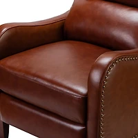 Arturo Brown Leather Wingback Recliner