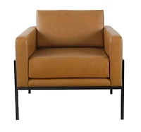 Carmel Vegan Leather Club Accent Chair