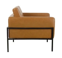 Carmel Vegan Leather Club Accent Chair