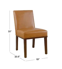 Blair Carmel Leather Dining Chair