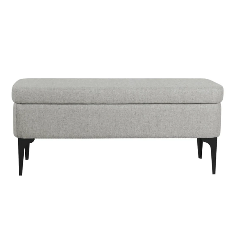 Ricardo Gray Woven Storage Bench