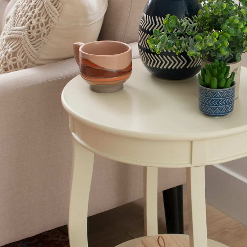 Merryweather Off White Accent Table