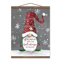 Personalized Gnome Teak Hanging Wall Plaque