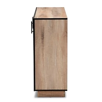 Stella Contemporary Oak 3-Door Cabinet