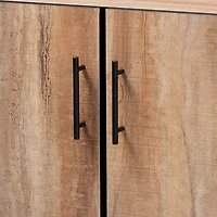 Stella Contemporary Oak 3-Door Cabinet