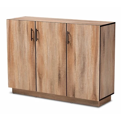 Stella Contemporary Oak 3-Door Cabinet