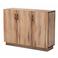 Stella Contemporary Oak 3-Door Cabinet