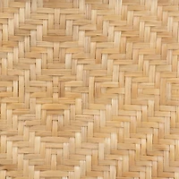 Natural Boho Rattan Weave Storage Cabinet