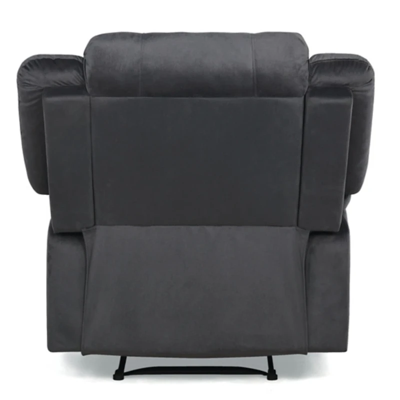 Flannel Gray Overstuffed Pull Recliner