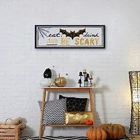 Eat Drink And Be Scary Halloween Wall Plaque