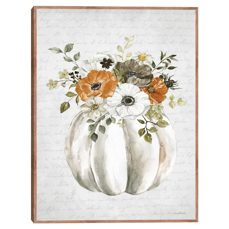 Flora Pumpkin Harvest Wall Plaque