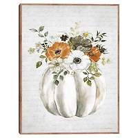 Flora Pumpkin Harvest Wall Plaque