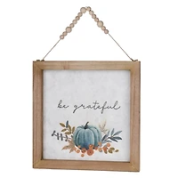 Give Thanks & Be Grateful Wall Plaques, Set of 2
