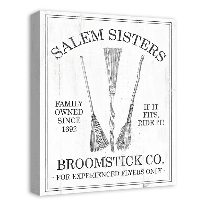 Salem Sisters Broomstick Co. Halloween Wall Art