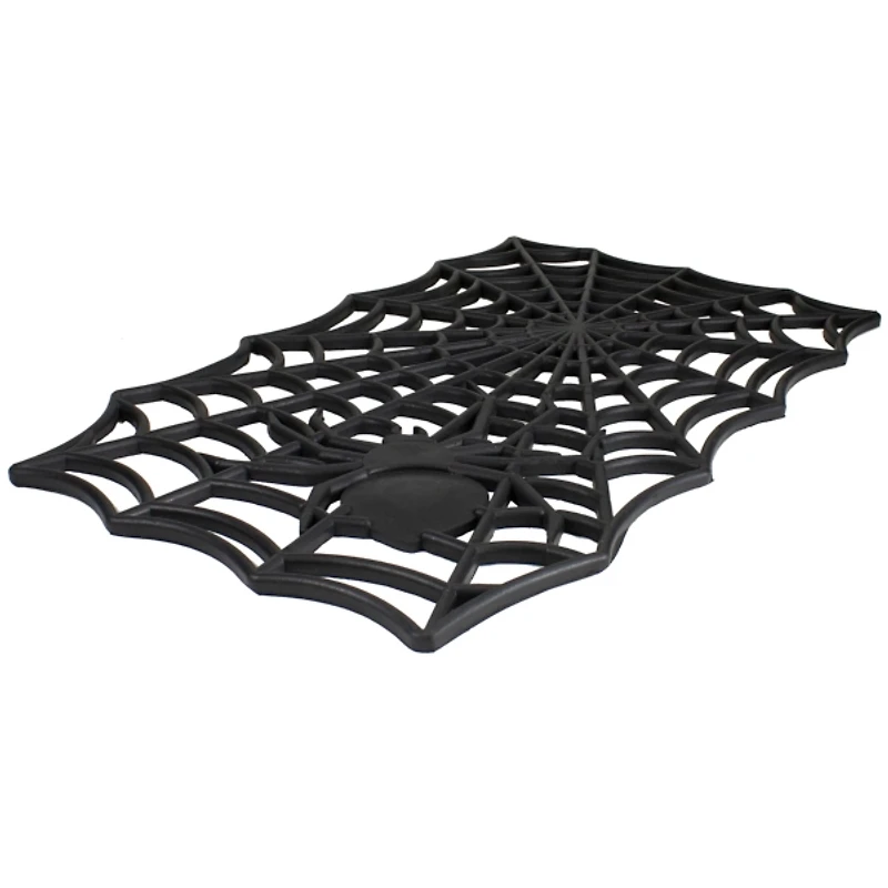 Black Spider Web Doormat