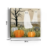 Haunted Pumpkin Patch Halloween Wall Plaque