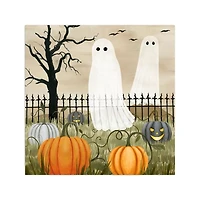 Haunted Pumpkin Patch Halloween Wall Plaque