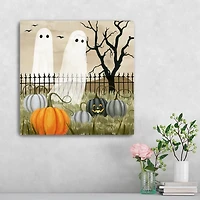 Haunting the Pumpkin Patch Canvas Art Print