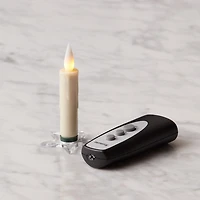 LED Clip-On Ivory Taper Candles, Set of 10