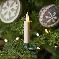 LED Clip-On Ivory Taper Candles, Set of 10