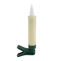 LED Clip-On Ivory Taper Candles, Set of 10