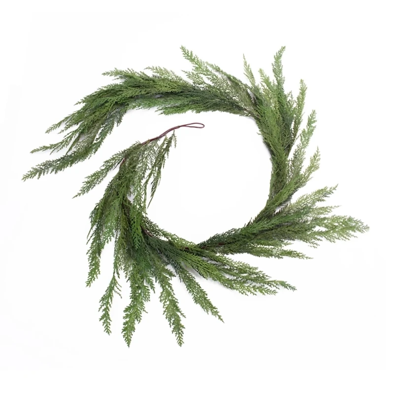 Alaskan Cedar Branch Garlands, Set of 2