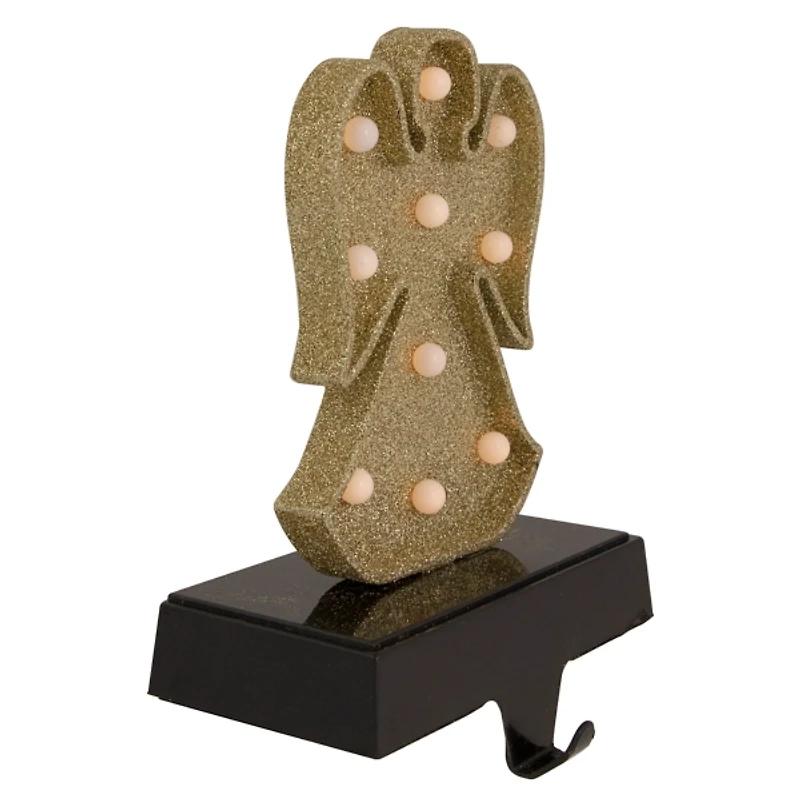 Pre-lit Angel Christmas Stocking Holder