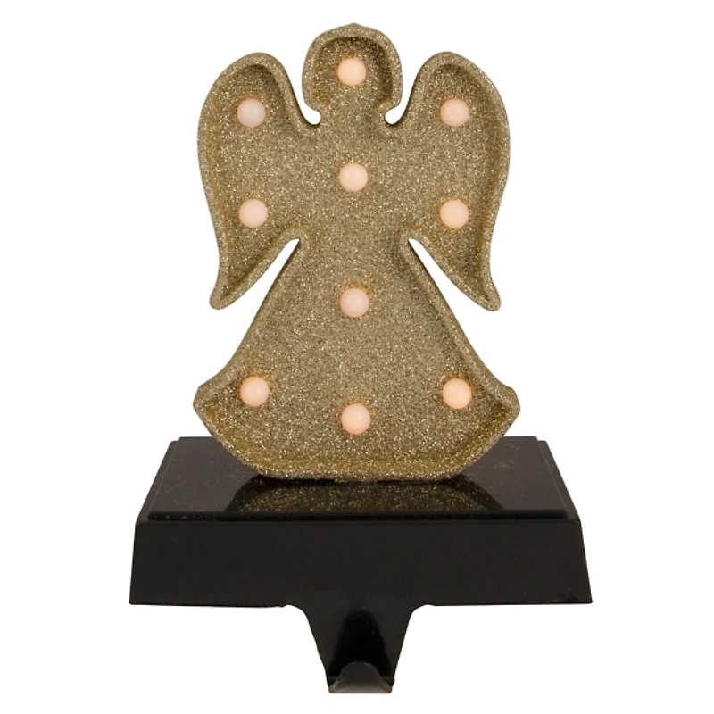 Pre-lit Angel Christmas Stocking Holder