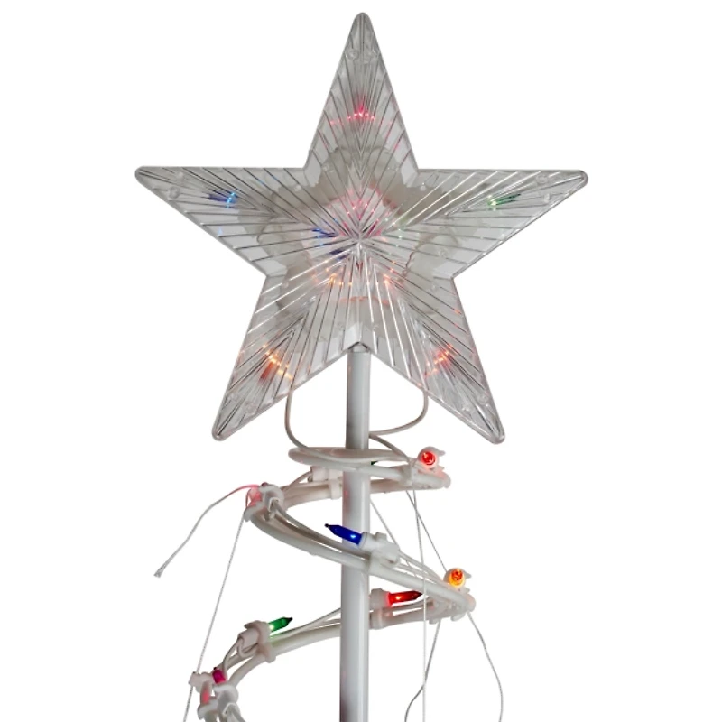 Pre-Lit White Spiral Christmas Tree, 3 ft.